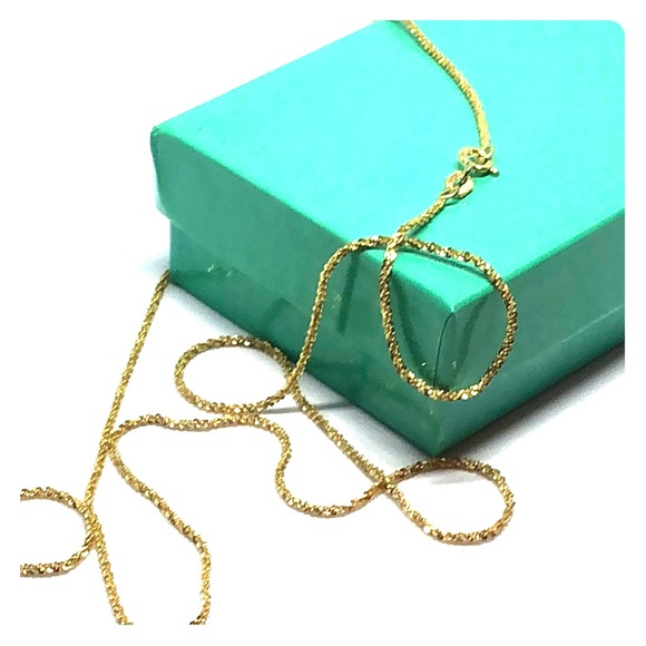 made in italy Jewelry - HP! 18k yellow Gold over 925 silver 22” necklace